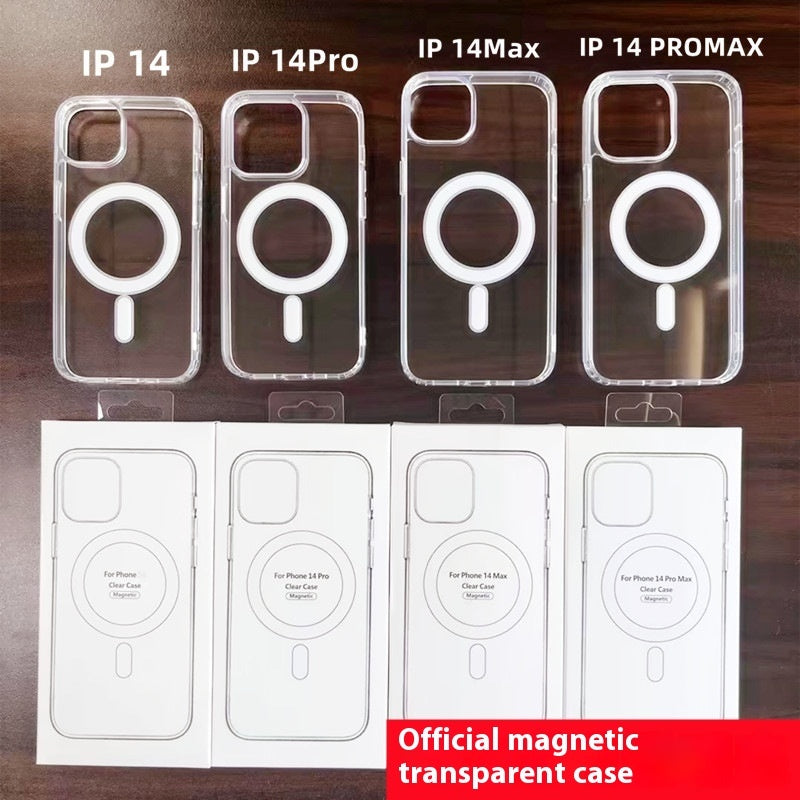 PC Transparent Magnetic Wireless Charger Protective Case Phone Case Rusoft Innovation