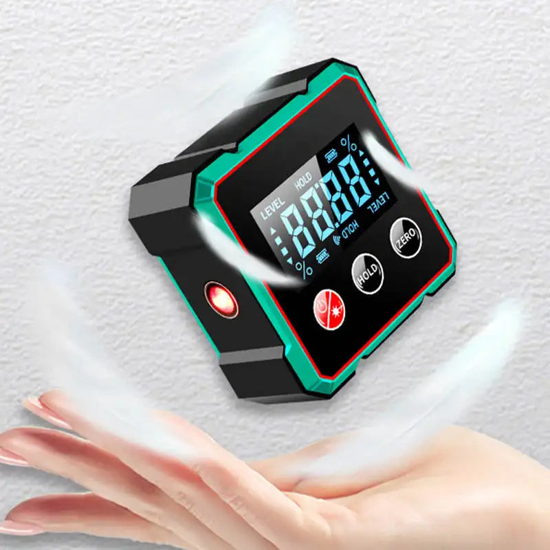 Laser Digital Protractor Inclinometer Laser Level Ruler USB Chargable Inclinometer Magnetic Base Goniometer Magnet Angle Finder Rusoft Innovation