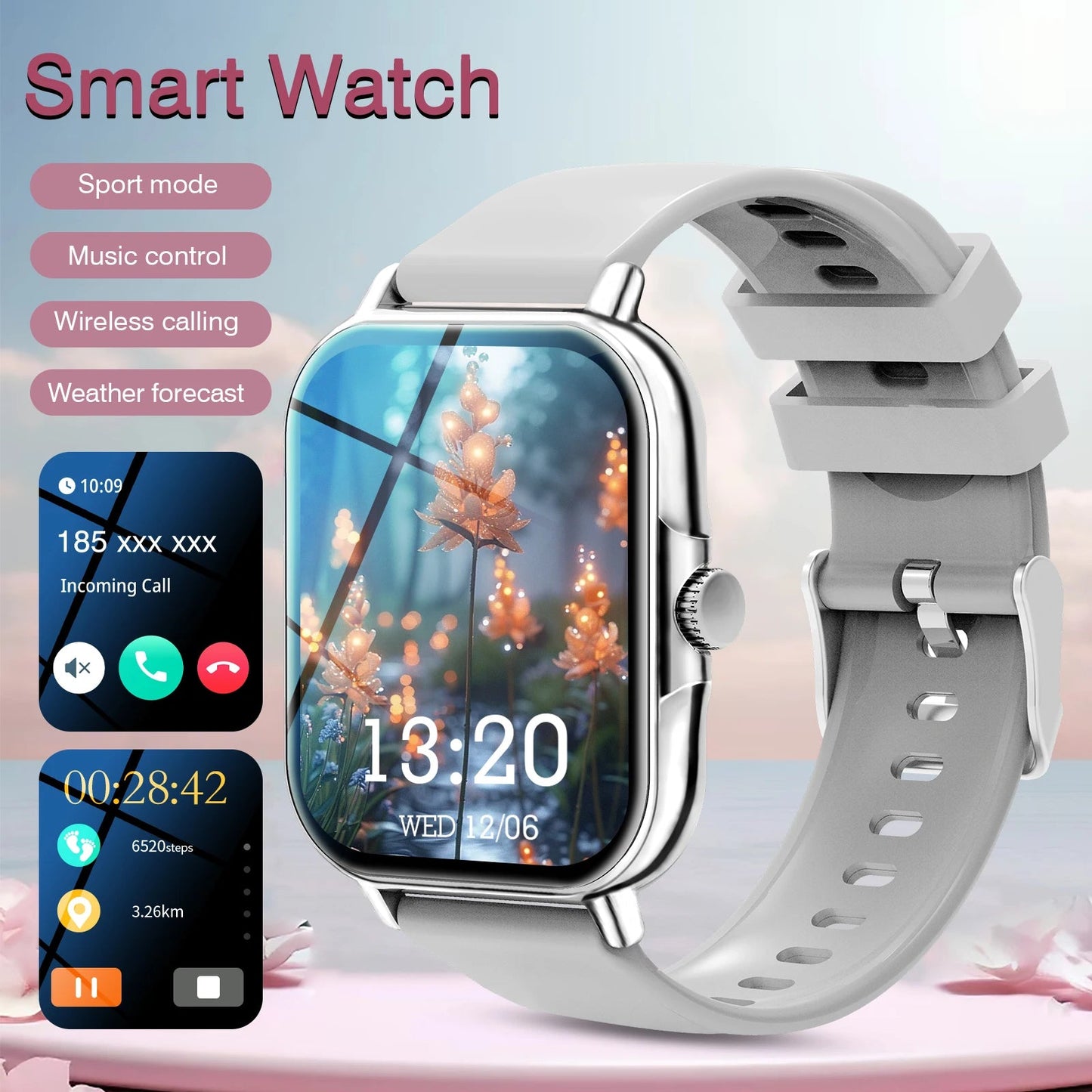 Reloj Inteligente Unisex 2.01” – Smartwatch con Llamadas Bluetooth, Monitor de Actividad, Deportes y Salud, Compatible con iOS y Android Rusoft Innovation
