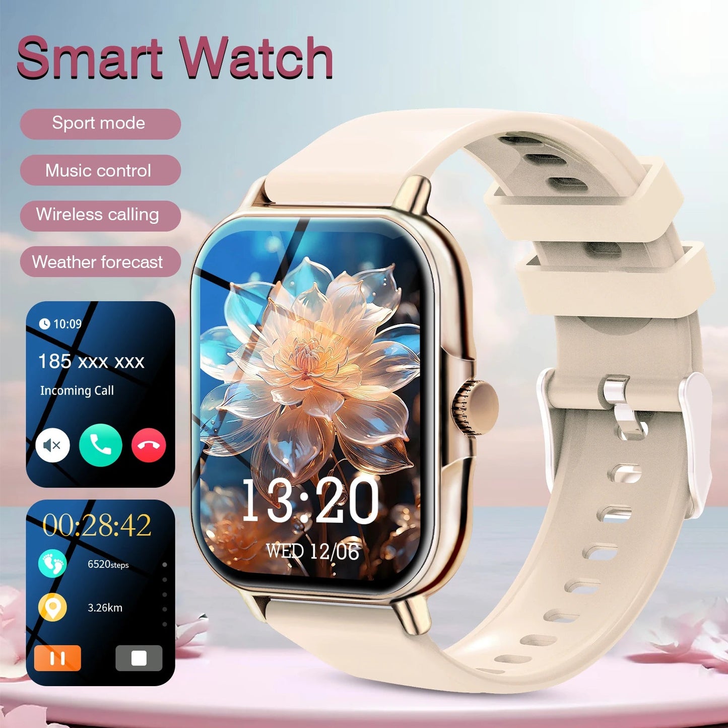 Reloj Inteligente Unisex 2.01” – Smartwatch con Llamadas Bluetooth, Monitor de Actividad, Deportes y Salud, Compatible con iOS y Android Rusoft Innovation