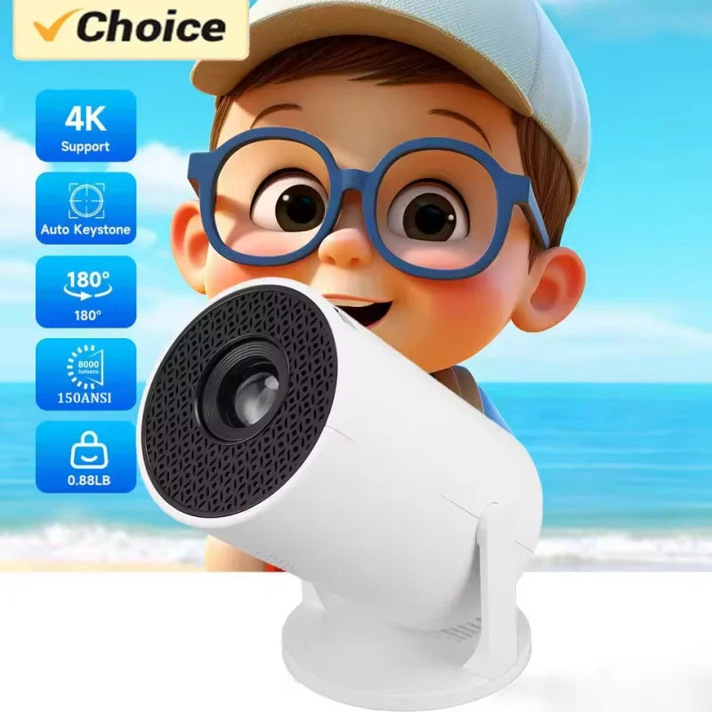 HY200 LED Smart 1080P Projector, Movie Projector for Android/iPhone, Home Theater & Outdoor Entertainment Rusoft Innovation