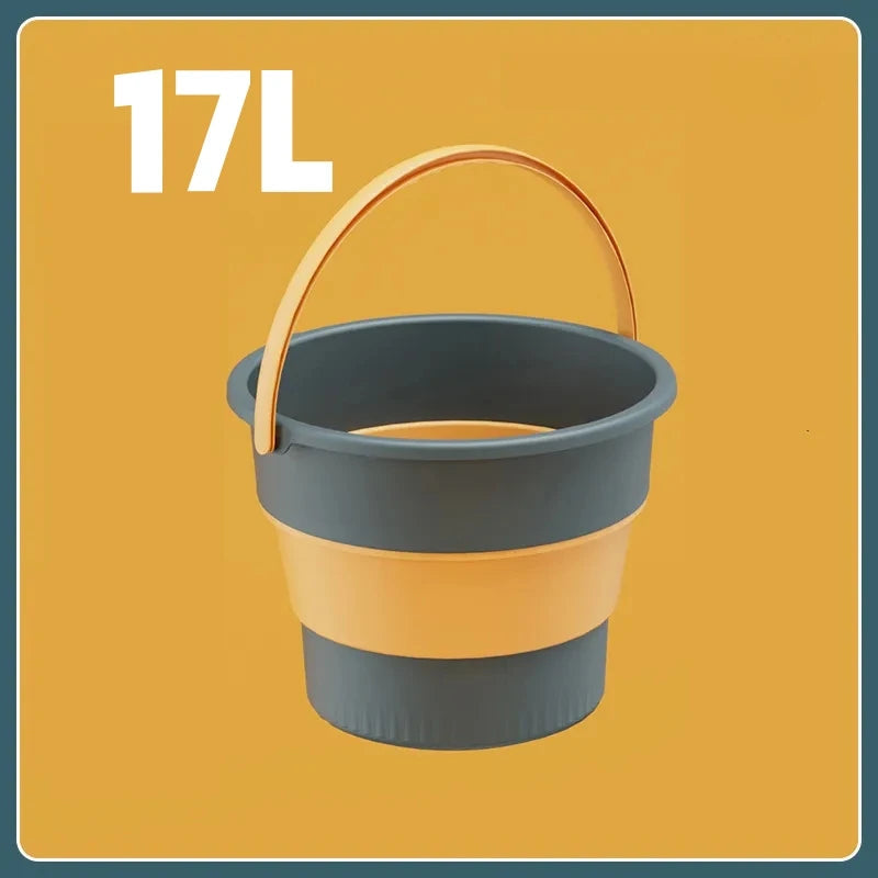 Cubeta Plegable Portátil 5/10/17L – Camping, Pesca y Hogar Rusoft Innovation