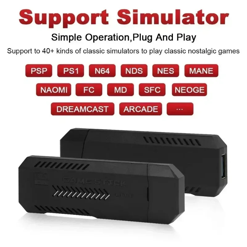 Super Game Box 128GB 4K Android TV Gaming Console with 2 Wireless Controllers – Retro Arcade System for Christmas Rusoft Innovation