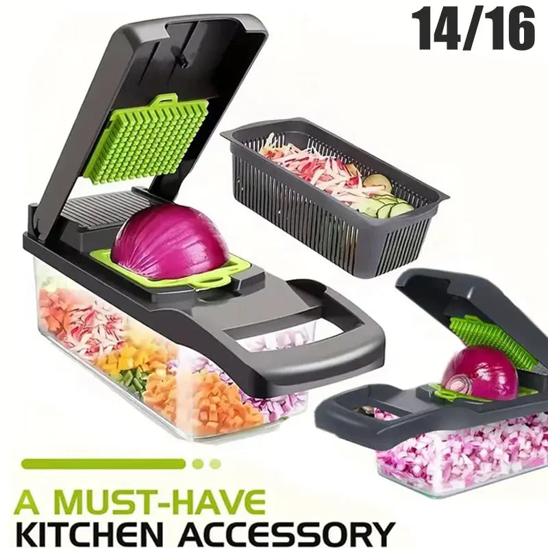 ProChef 16 en 1 Cortador y Rallador Multifuncional Rusoft Innovation