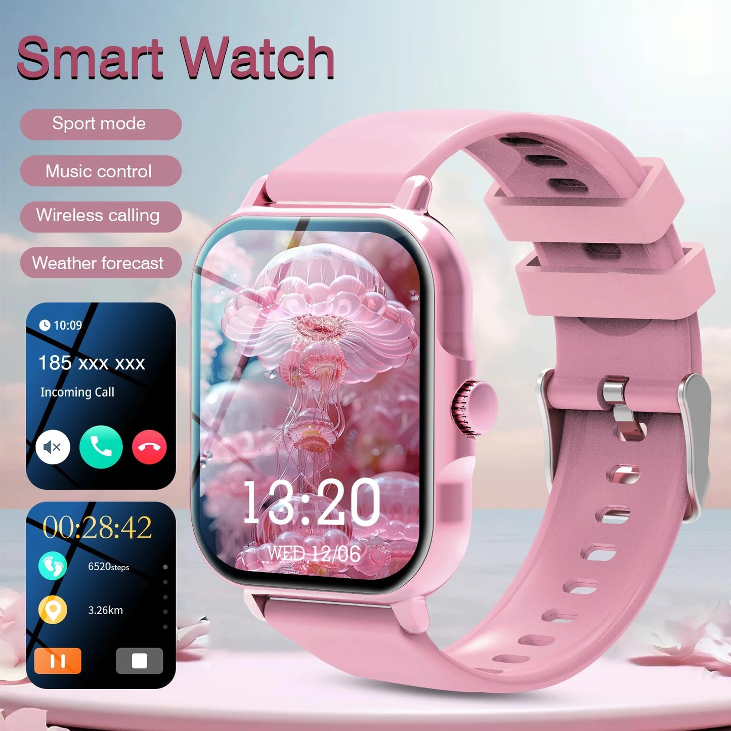 Reloj Inteligente Unisex 2.01” – Smartwatch con Llamadas Bluetooth, Monitor de Actividad, Deportes y Salud, Compatible con iOS y Android Rusoft Innovation