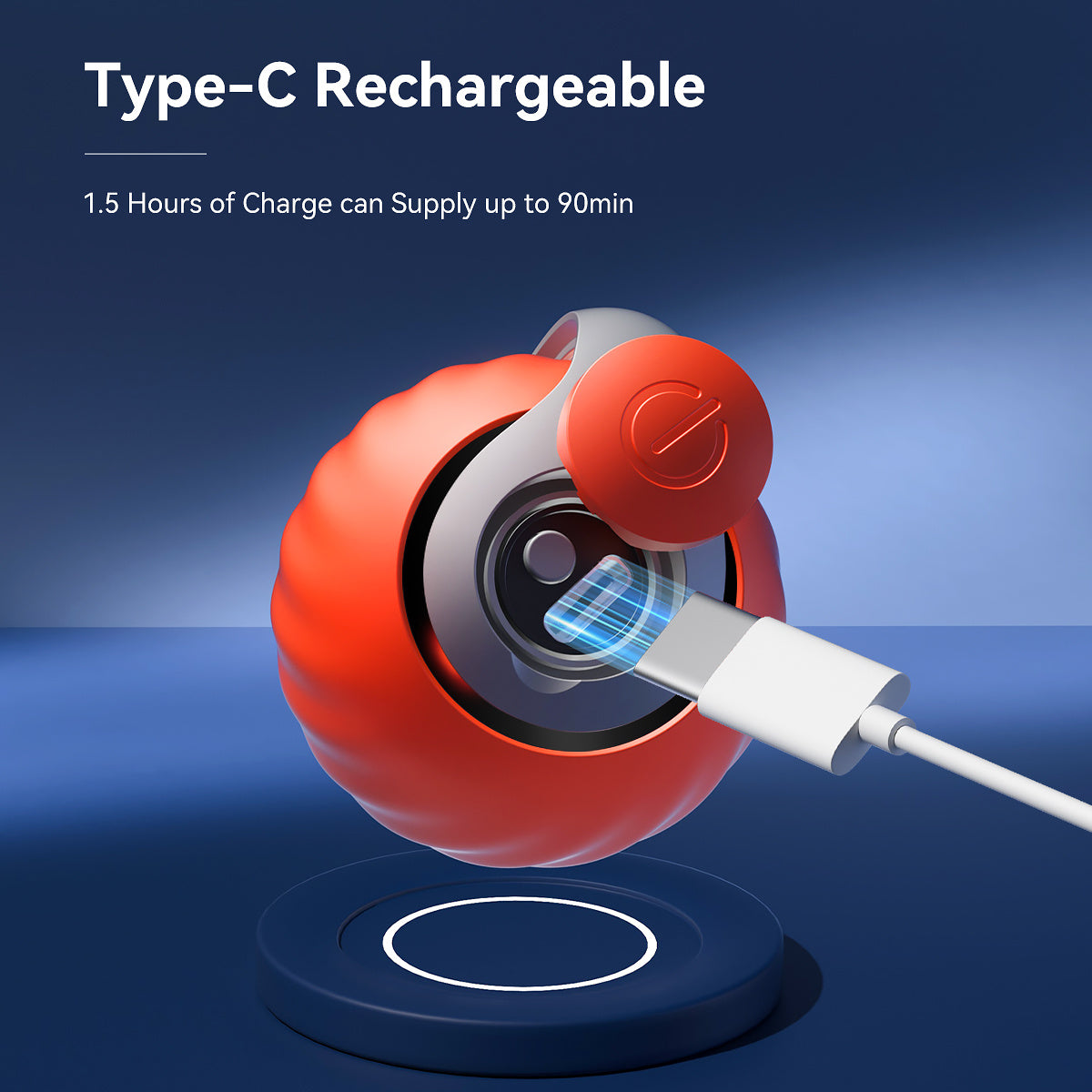2025 Smart Interactive Cat Ball,Type-C Rechargeable Interactive Cats Toy,Automatic Cat Teaser Toy,Pet Supplies,New Year Gift Rusoft Innovation