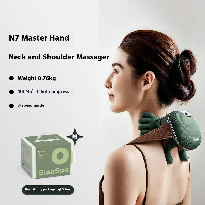 Electric Neck And Shoulder Muscle Massager Wireless Shoulder And Back Kneading Massage Shawl Neck Masajeador Relax Pain Relief Rusoft Innovation
