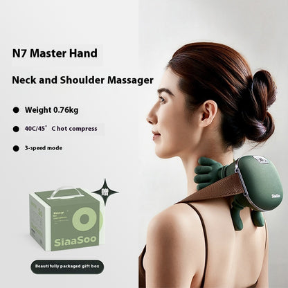 Electric Neck And Shoulder Muscle Massager Wireless Shoulder And Back Kneading Massage Shawl Neck Masajeador Relax Pain Relief Rusoft Innovation