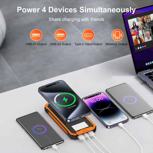 Outdoor Waterproof Wireless Charger Solar Charging Unit Rusoft Innovation