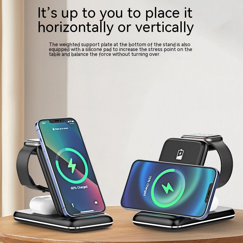 3-in-1 Wireless Charger Foldable Removable Charger Rusoft Innovation