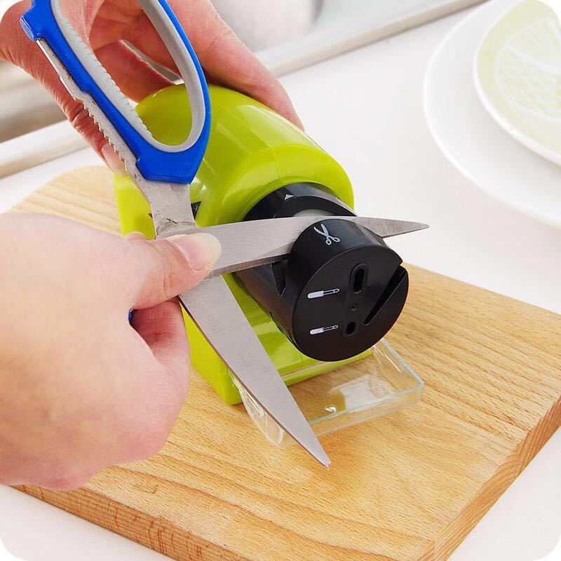 Electric Sharpener Kitchen Fruit Knife Scissors Quick Rusoft Innovation