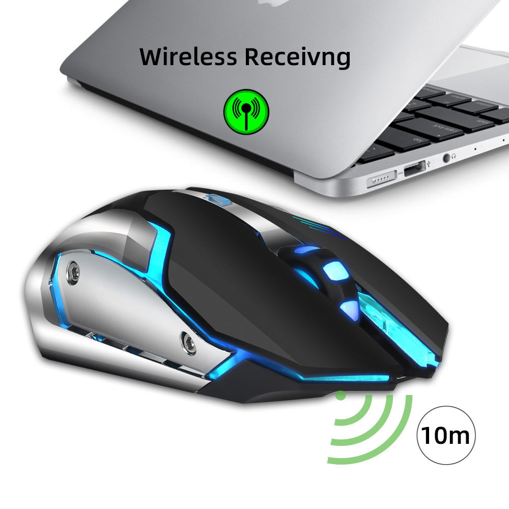 HXSJ new wireless mouse 2.4GPI gaming mouse glowing mouse Rusoft Innovation