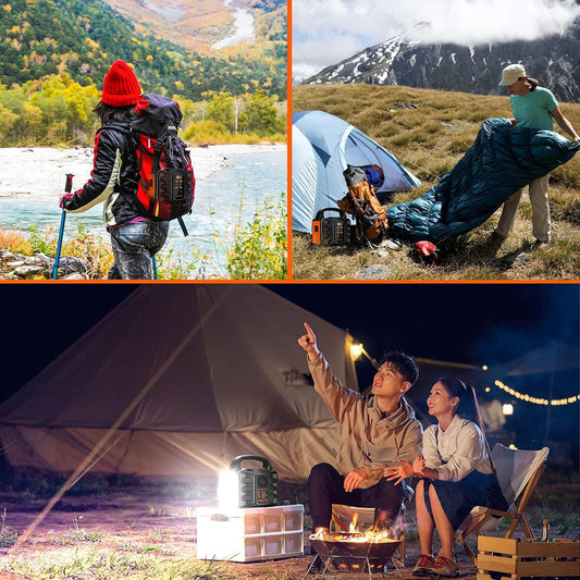 150W Portable Power Station, 155Wh, 42000mAh Outdoor Solar Generator with 110V AC/DC Ports, Ideal for Home Backup, Outdoor RV Camping, Emergency Power During Outages, Black, No Solar Panel Rusoft Innovation