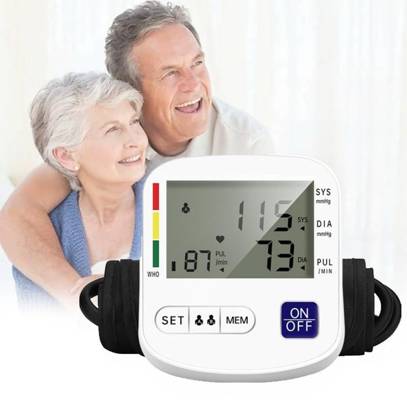 Multifunctional Home Blood Pressure Monitor With Cuff, Records 99 Measurements And Tracks Heart Rate Rusoft Innovation