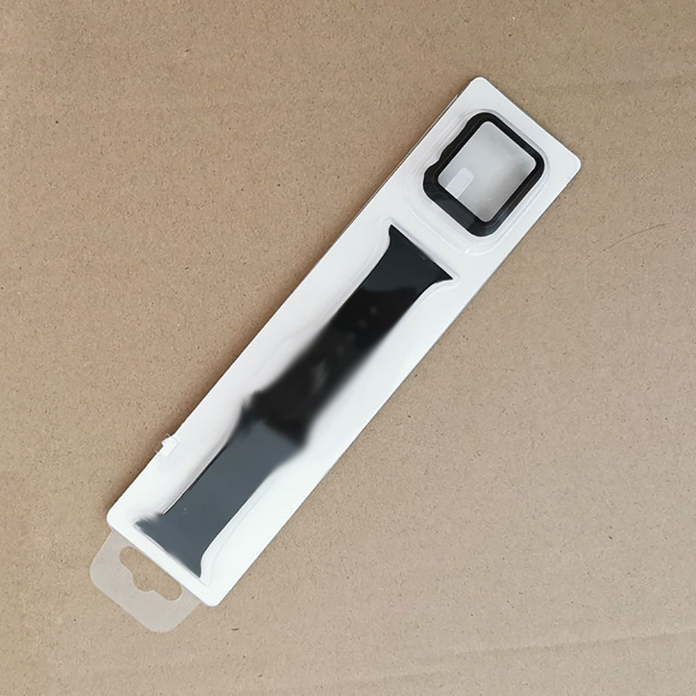 Compatible with Apple, Compatible with Apple , Suitable For Silicone Protective Case Set Watchband Iwatch Se 6 5 4 Pc Watch Case One 2-In-1 Rusoft Innovation