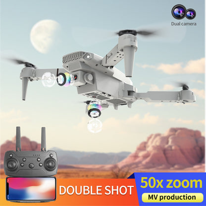 E88 Dual Camera Drone, WiFi FPV Double Folding RC Quadcopter Altitude Hold, Remote Control Toy For Beginners, Ideal Men's Gift For Outdoor Fun, Great For Christmas, Halloween, And Thanksgiving Rusoft Innovation