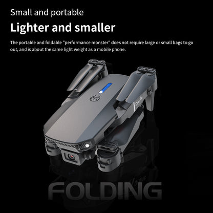 E88 Dual Camera Drone, WiFi FPV Double Folding RC Quadcopter Altitude Hold, Remote Control Toy For Beginners, Ideal Men's Gift For Outdoor Fun, Great For Christmas, Halloween, And Thanksgiving Rusoft Innovation