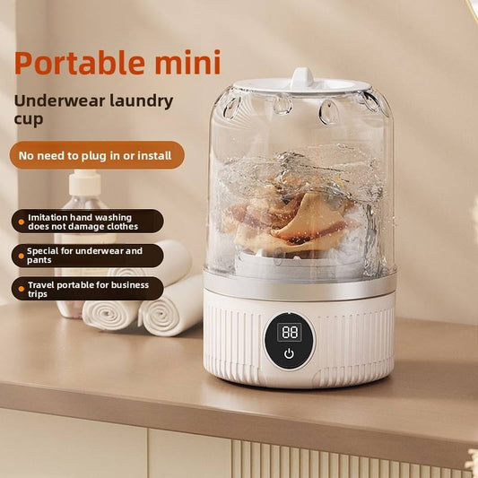 Underwear Washer, Portable Mini Washing Machine, Upgraded Mini Washings Machines, Rechargeable Cordless Washing-Machine, Laundry Cup For Bra, Underwear, Socks. Rusoft Innovation