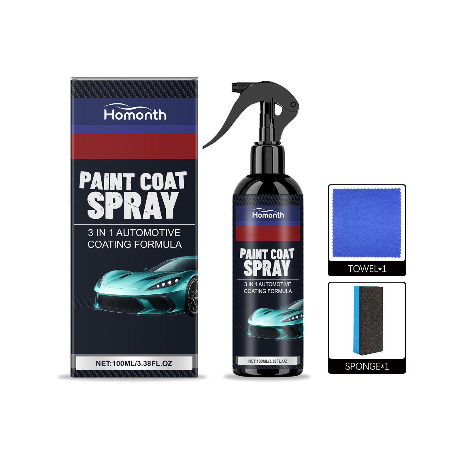 Spray Cerámico 3 en 1 para Coche – Limpieza, Brillo y Protección al Instante Rusoft Innovation