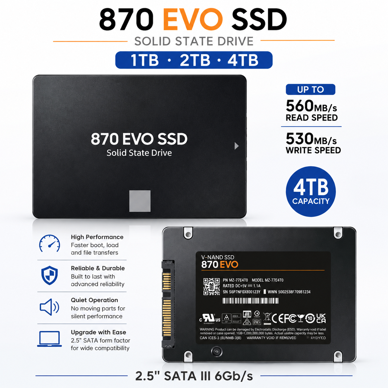 2.5-Inch SATA SSD | 500GB, 1TB, 2TB & 4TB Internal Solid State Drive Rusoft Innovation