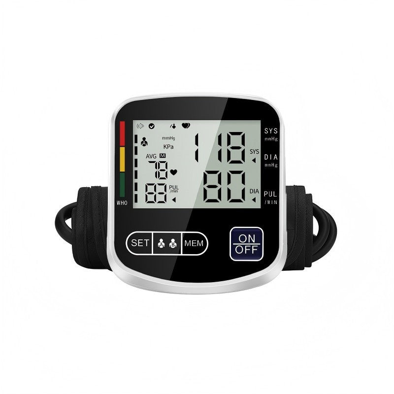Multifunctional Home Blood Pressure Monitor With Cuff, Records 99 Measurements And Tracks Heart Rate Rusoft Innovation