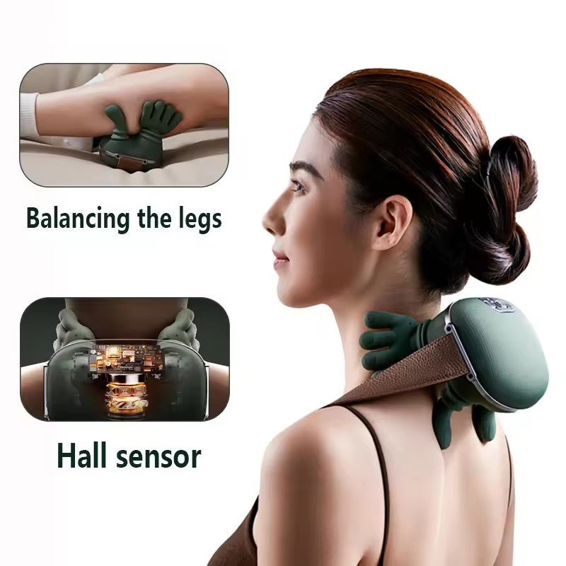 Electric Neck And Shoulder Muscle Massager Wireless Shoulder And Back Kneading Massage Shawl Neck Masajeador Relax Pain Relief Rusoft Innovation