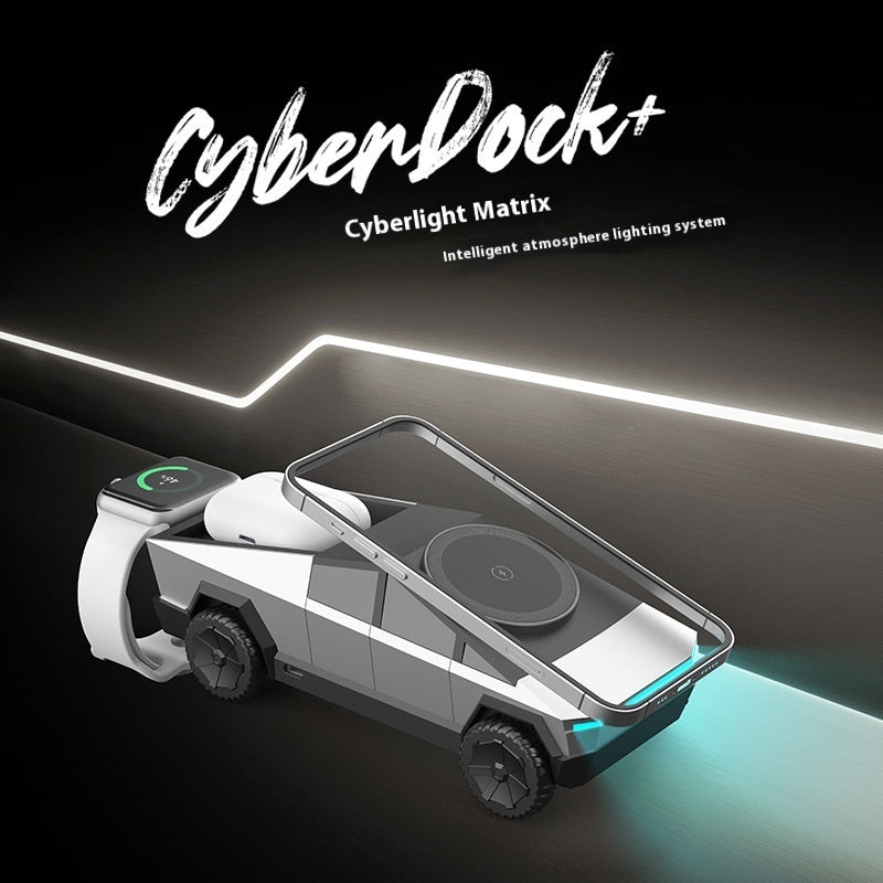 Multifunctional Three-in-one Wireless Charger Rusoft Innovation