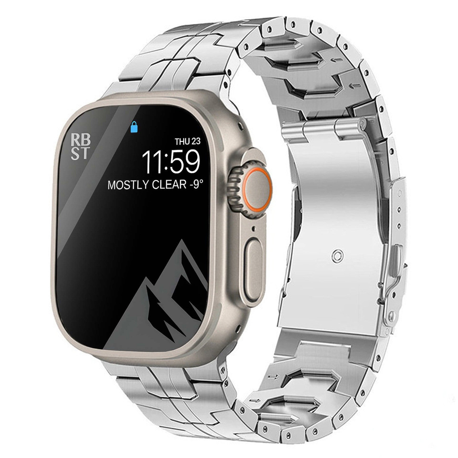 Suitable For Titanium Alloy Watch Strap Iron Man Safety Catch Titanium Band Metal Strap Rusoft Innovation