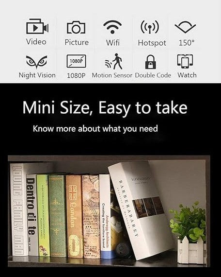 A9 Mini Wireless Security Camera – HD, Motion Detection, UAE Shipping Only Rusoft Innovation