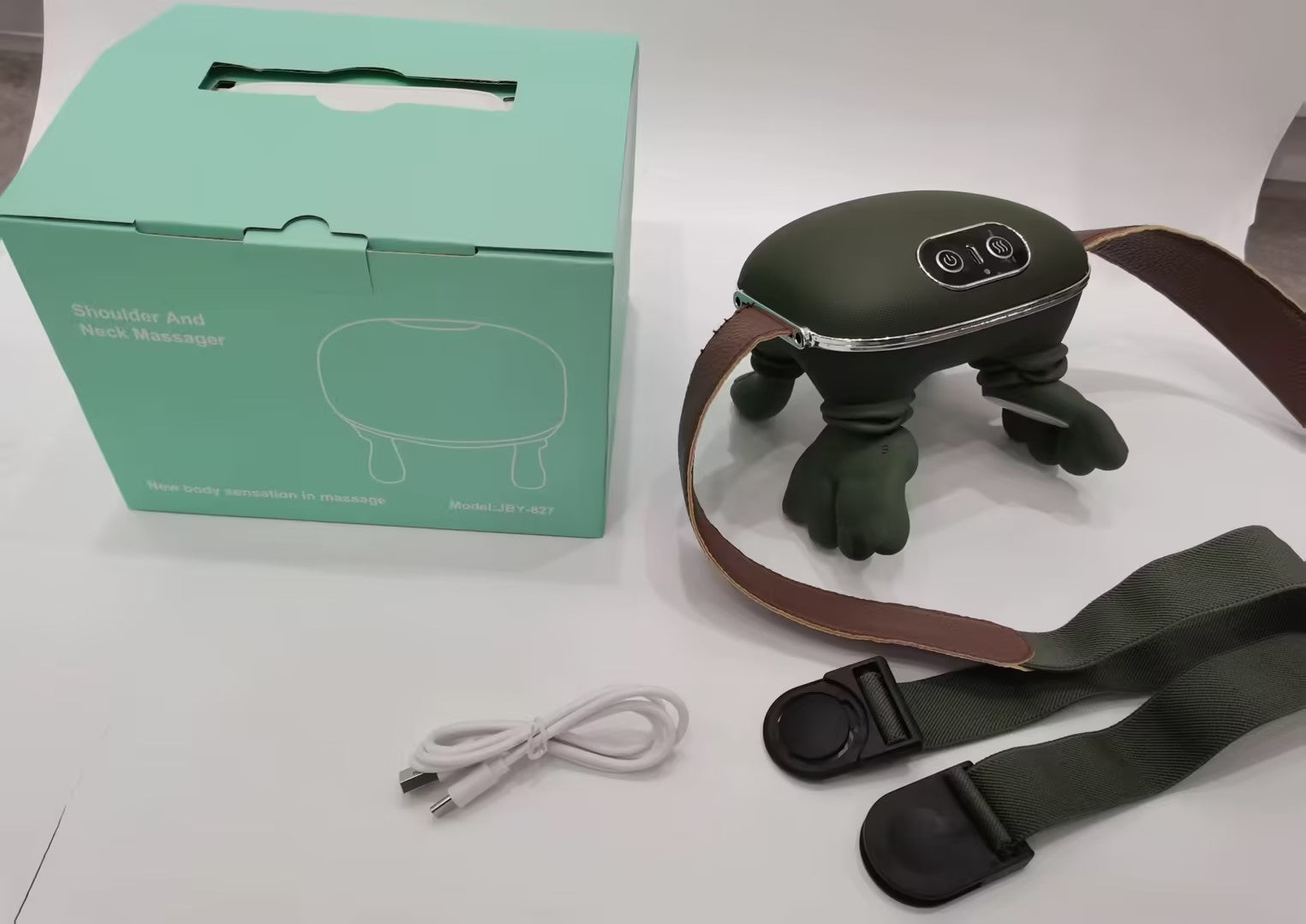 Electric Neck And Shoulder Muscle Massager Wireless Shoulder And Back Kneading Massage Shawl Neck Masajeador Relax Pain Relief Rusoft Innovation