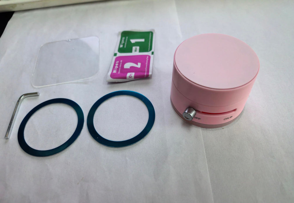 Soporte Magnético Plegable para Auto – Base de Succión Fuerte y Rotación 360°, Compatible con Smartphones Rusoft Innovation