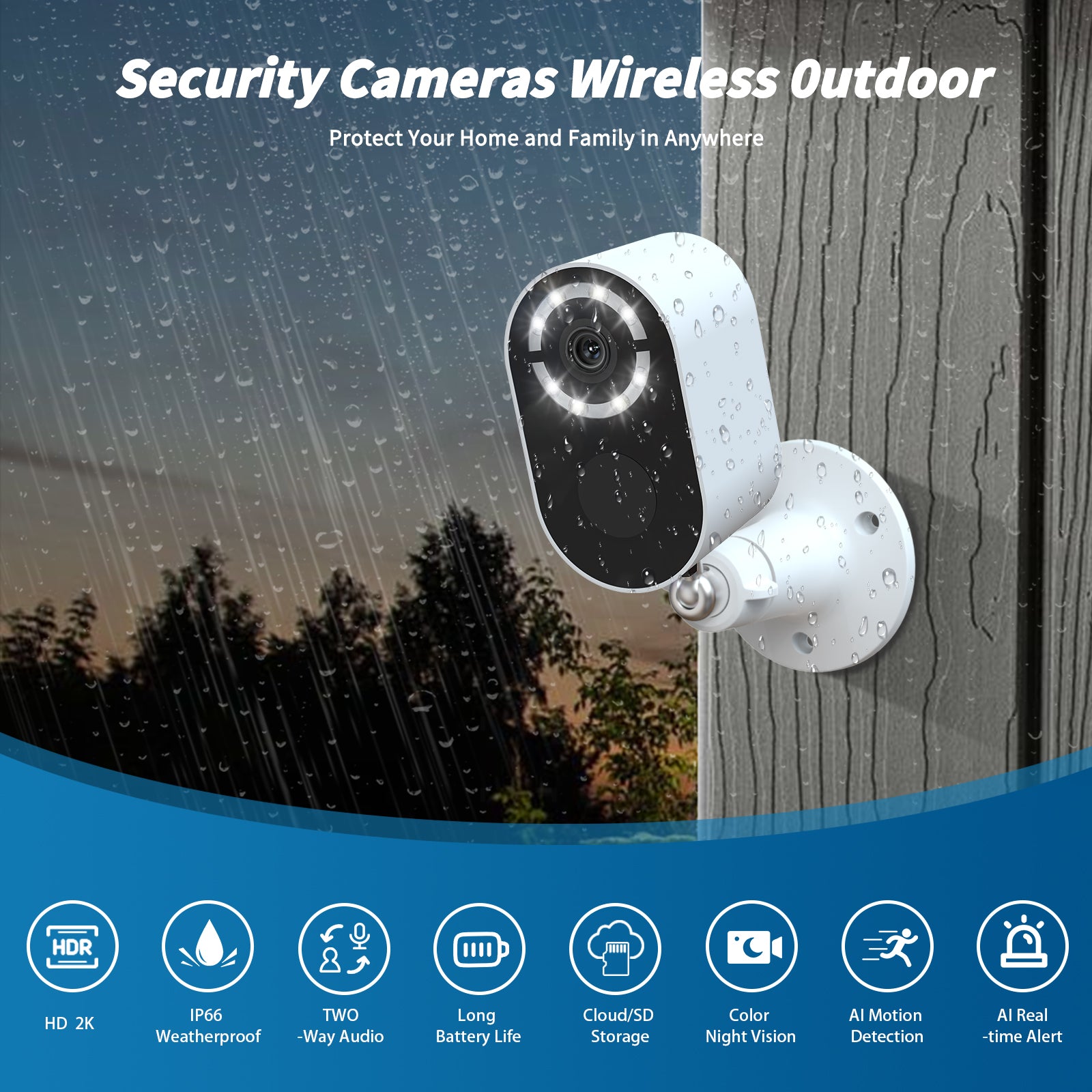 Solar Battery Security Camera Wireless Wifi CCTV Solar Powered Camera Surveill Camera Outdoor Rusoft Innovation