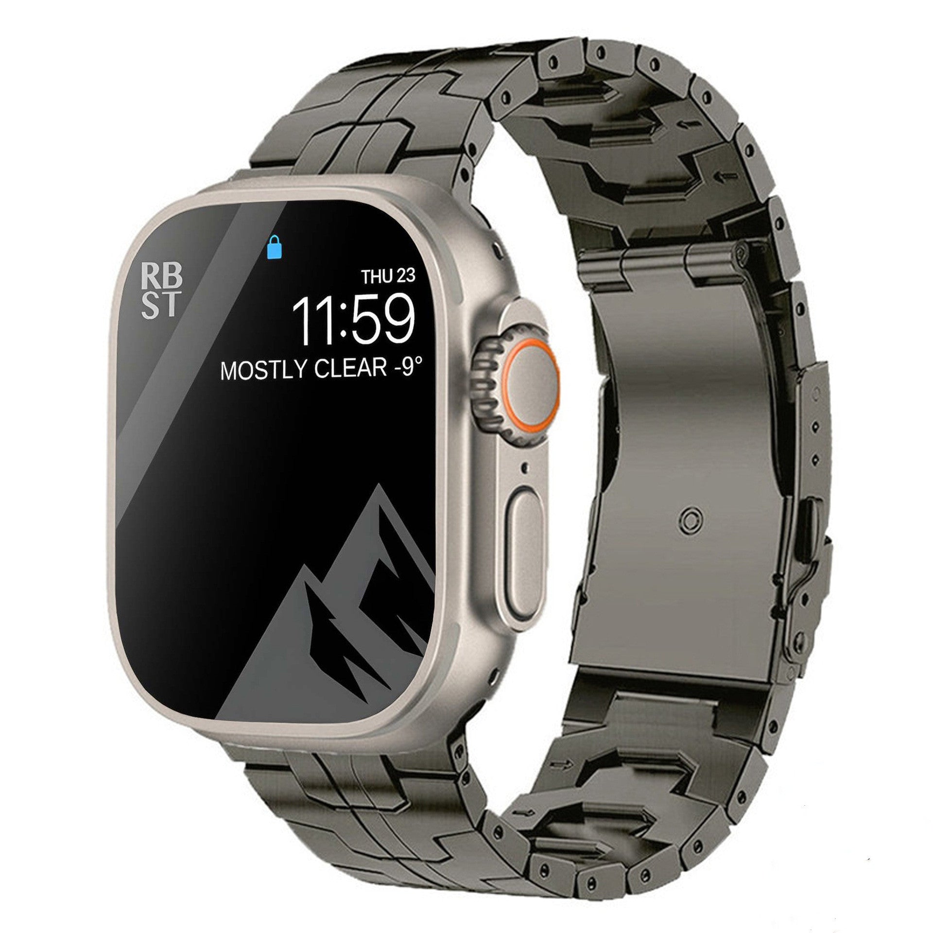 Suitable For Titanium Alloy Watch Strap Iron Man Safety Catch Titanium Band Metal Strap Rusoft Innovation