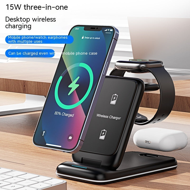 3-in-1 Wireless Charger Foldable Removable Charger Rusoft Innovation