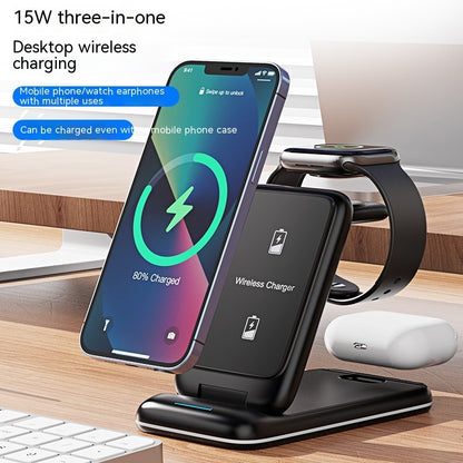 3-in-1 Wireless Charger Foldable Removable Charger Rusoft Innovation