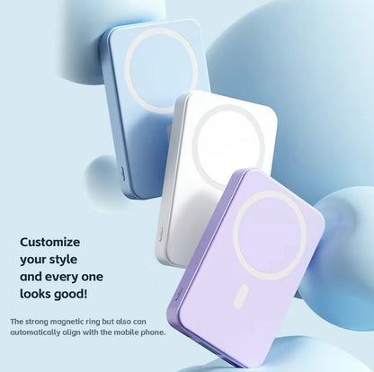 Power Bank Magnético 10000mAh – Carga Rápida 22.5W PD + MagSafe + LED Display Rusoft Innovation