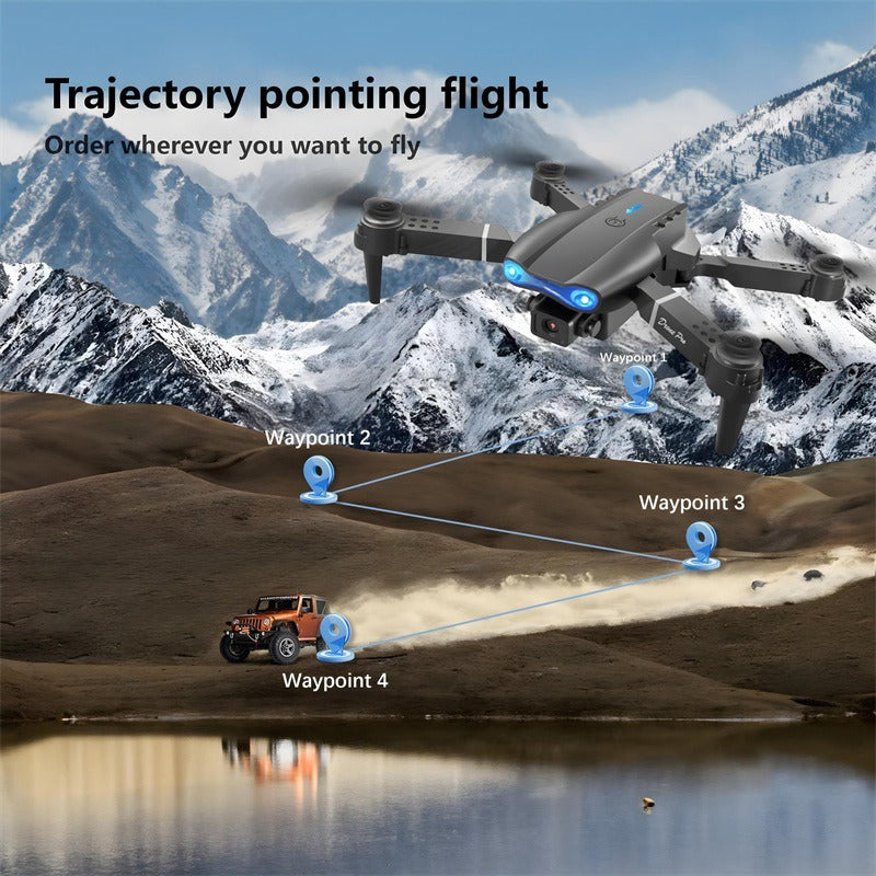 The E99 Dual-camera Drone With Two Batteries Has The Function Of Altitude Hold Mode. Thanks To The Dual Lenses, It Is Able To Fly Stably. Rusoft Innovation