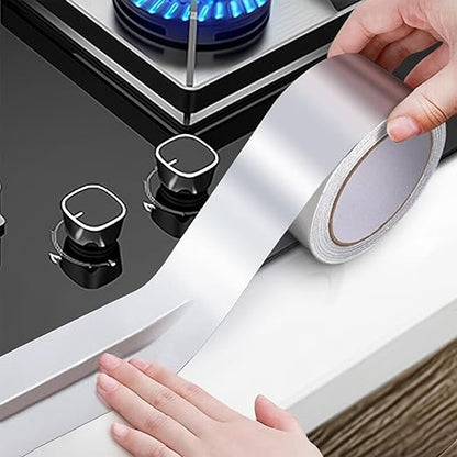 Cinta Adhesiva de Aluminio Plateado – Impermeable, Antigrasa y Autoadhesiva para Cocina, Baño y Reparaciones Rápidas Rusoft Innovation