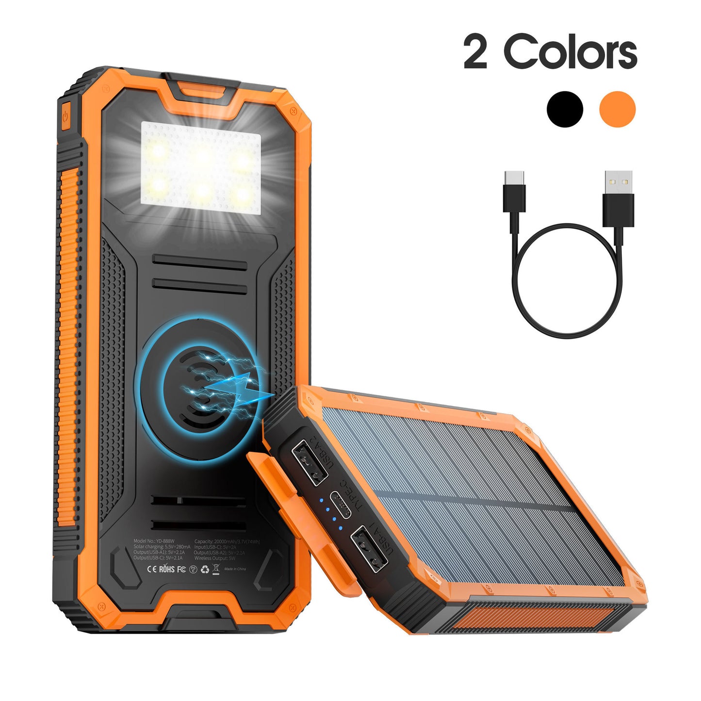 Outdoor Waterproof Wireless Charger Solar Charging Unit Rusoft Innovation