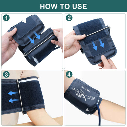 Multifunctional Home Blood Pressure Monitor With Cuff, Records 99 Measurements And Tracks Heart Rate Rusoft Innovation
