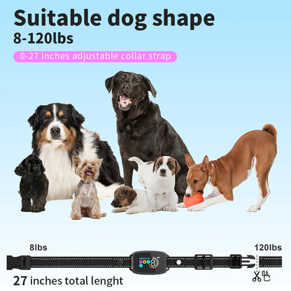 Collar Antiladridos Inteligente – Recargable, Pantalla Digital, Impermeable IP67 para Perros Rusoft Innovation