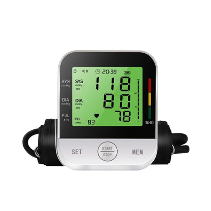Home Arm Blood Pressure Monitor With Large Arm Cuff, Voice Announcement, Three-color Backlight And Large Display Rusoft Innovation