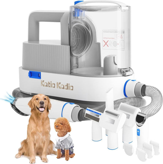 Pet Grooming Kit, 5 In 1 Dog Grooming Kit With 2 Suction Mode, Low Noise Dog Hair Remover, Dog Vacuums For Hair Cleaning For Shedding Small, Medium Pet For Dog Hair At Home Rusoft Innovation