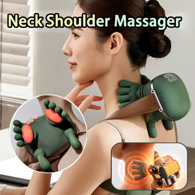 Electric Neck And Shoulder Muscle Massager Wireless Shoulder And Back Kneading Massage Shawl Neck Masajeador Relax Pain Relief Rusoft Innovation