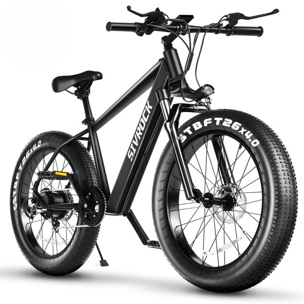 Professional Electric Bike For Adults, 26 X 4.0 Inches Fat Tire Electric Mountain Bicycle, 1000W Motor 48V 15Ah Ebike For Trail Riding, Excursion And Commute, UL And GCC Certified Rusoft Innovation