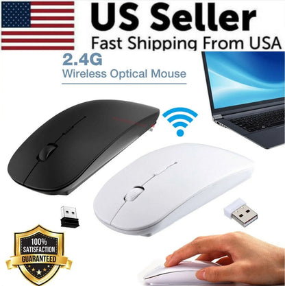 2.4GHz USB Wireless Optical Mouse Mice For Macbook Pro Air PC Rusoft Innovation