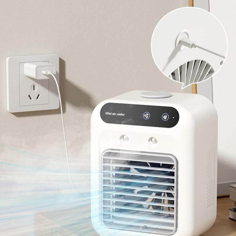 Mini Aire Acondicionado Portátil 3 en 1 – Enfría, Humidifica y Ventila Rusoft Innovation
