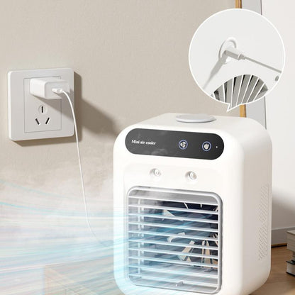 Mini Aire Acondicionado Portátil 3 en 1 – Enfría, Humidifica y Ventila Rusoft Innovation