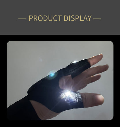 Led Light Charging Fishing Gloves High Elastic Non-slip Rusoft Innovation
