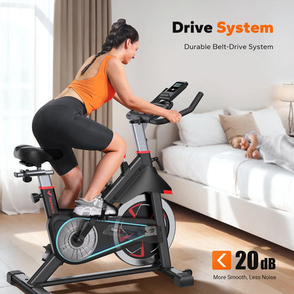 MERACH Exercise Bike S38 Indoor Cycling Magnetic Resistance Exclusive App 300lbs Capacity Comfortable Seat for Home&Weight Loss  Rusoft Innovation